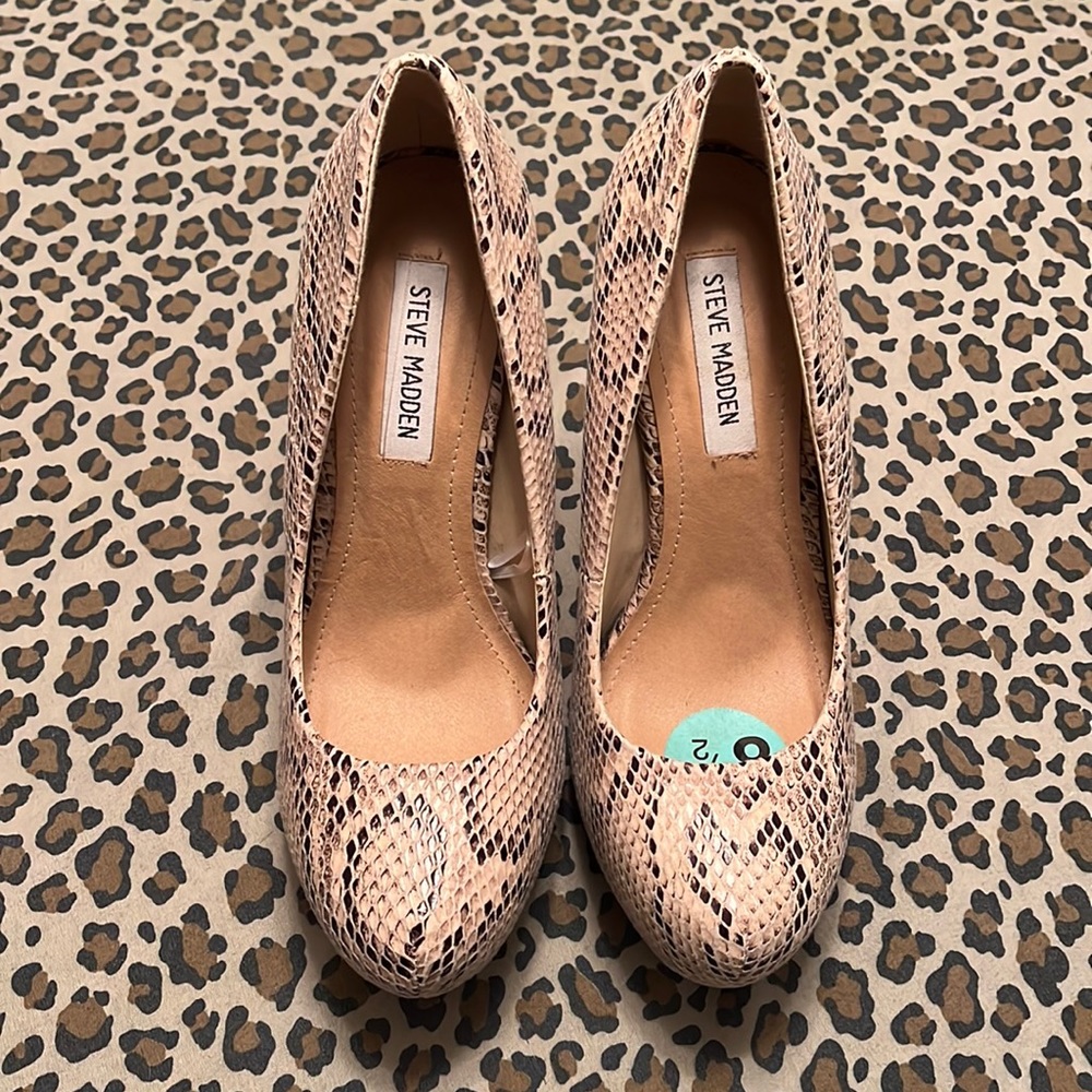 Steve Madden Snakeskin Heels